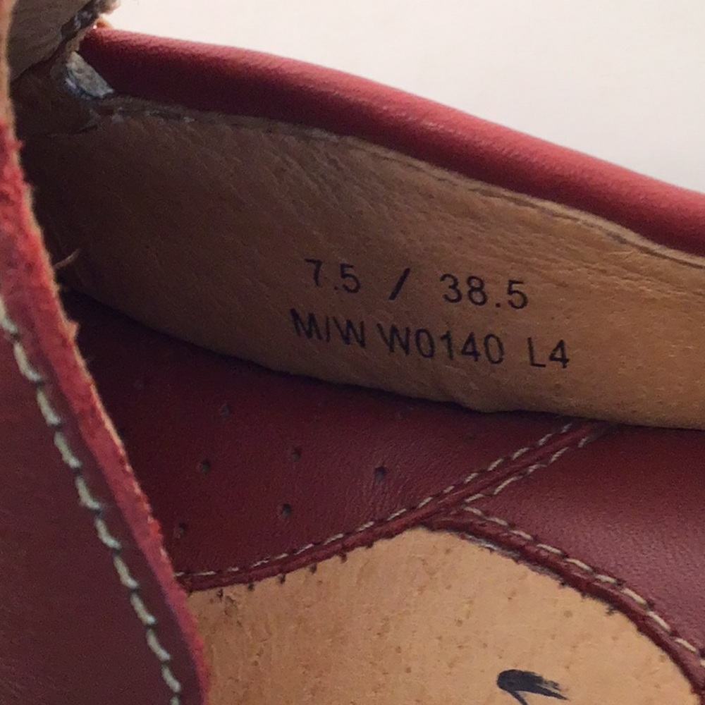 Born Red Leather Mules - Picture 7 of 9